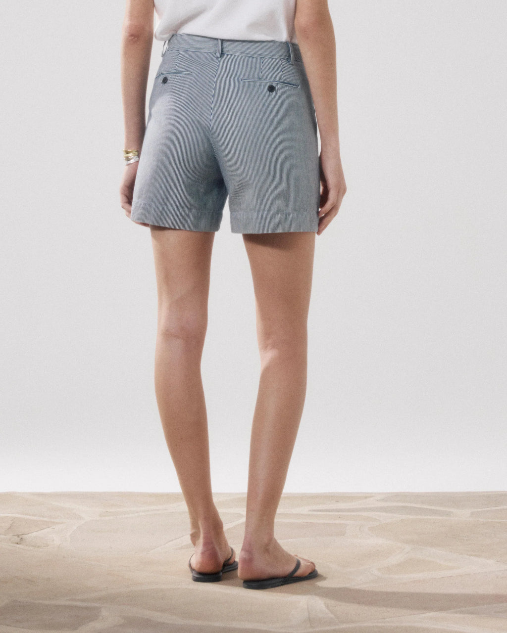 Hartford Solene Short - Blue & White