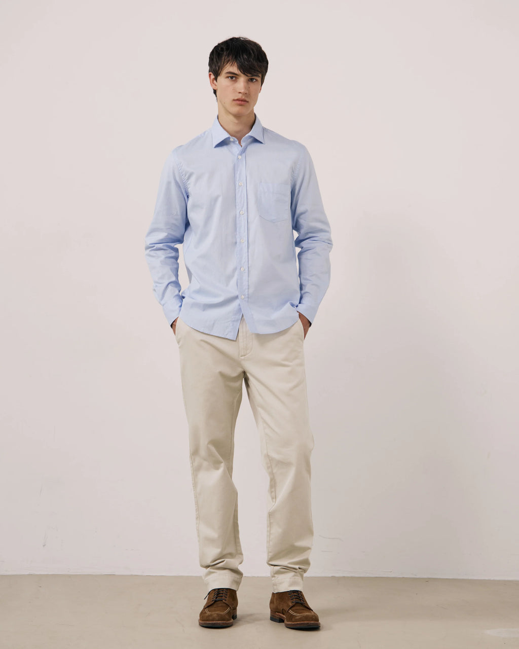 Hartford Paul Shirt - Oxford Sky Blue