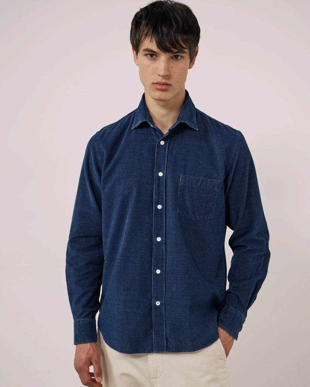 Hartford Paul Shirt - Indigo Corduroy