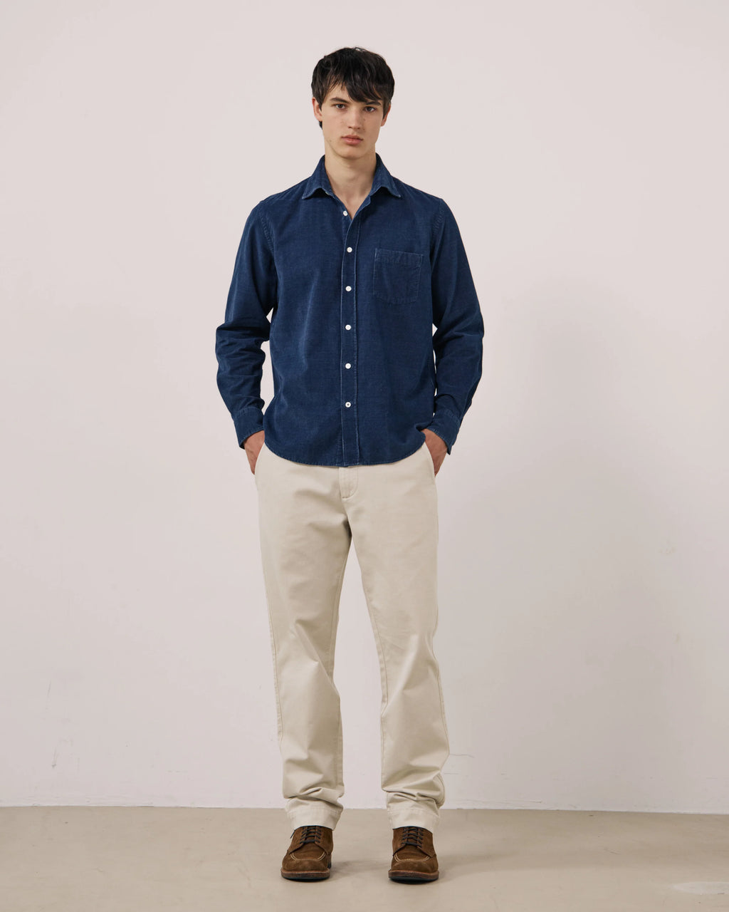Hartford Paul Shirt - Indigo Corduroy
