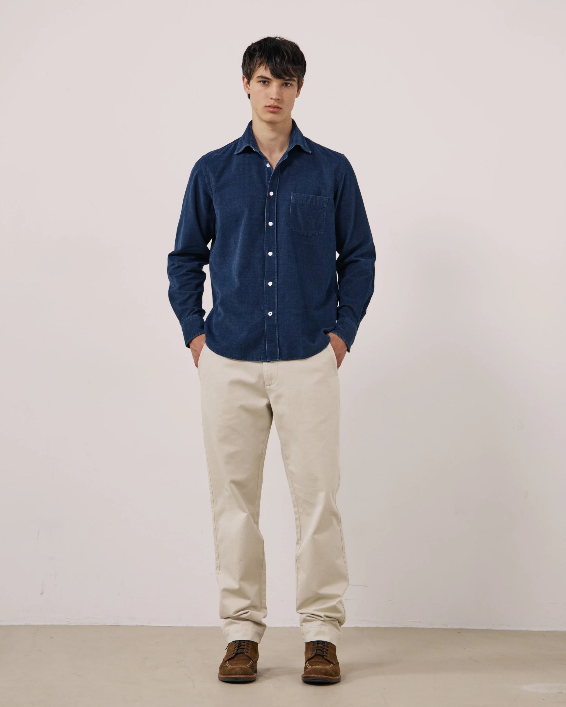 Hartford Paul Shirt - Indigo Corduroy