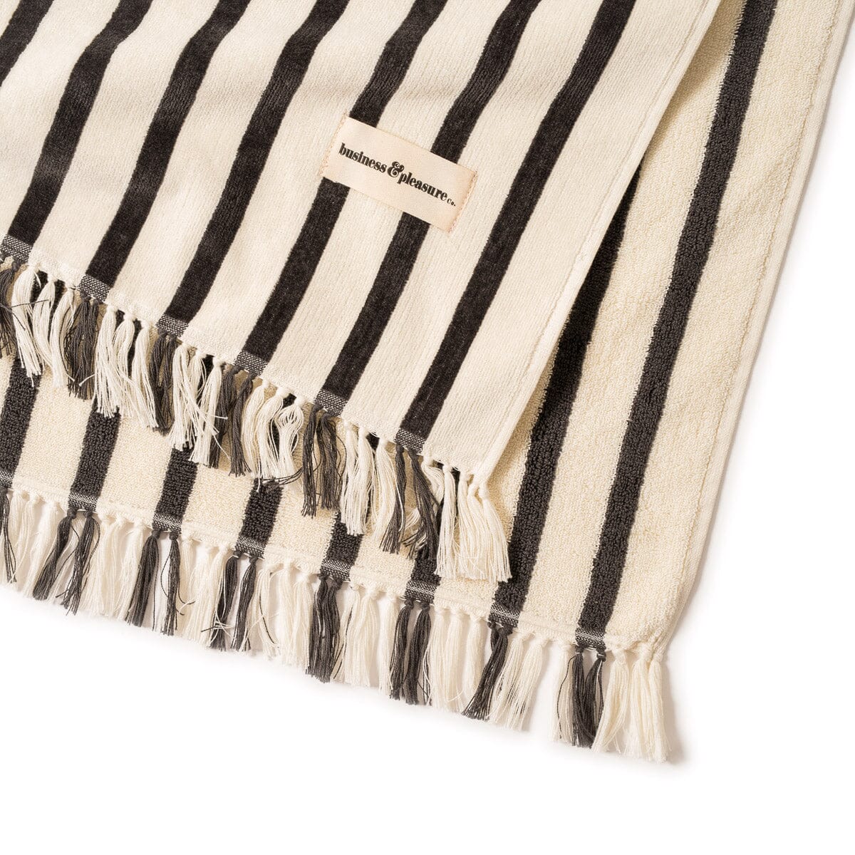 Business & Pleasure Co. The Beach Blanket - Monaco Black Stripe