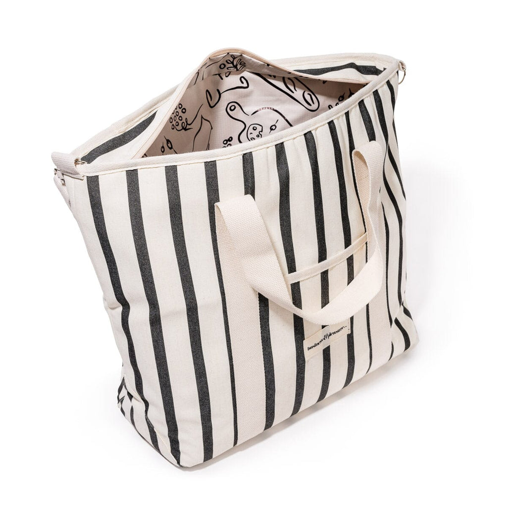Business & Pleasure Co. The Cooler Tote Bag - Monaco Black Stripe