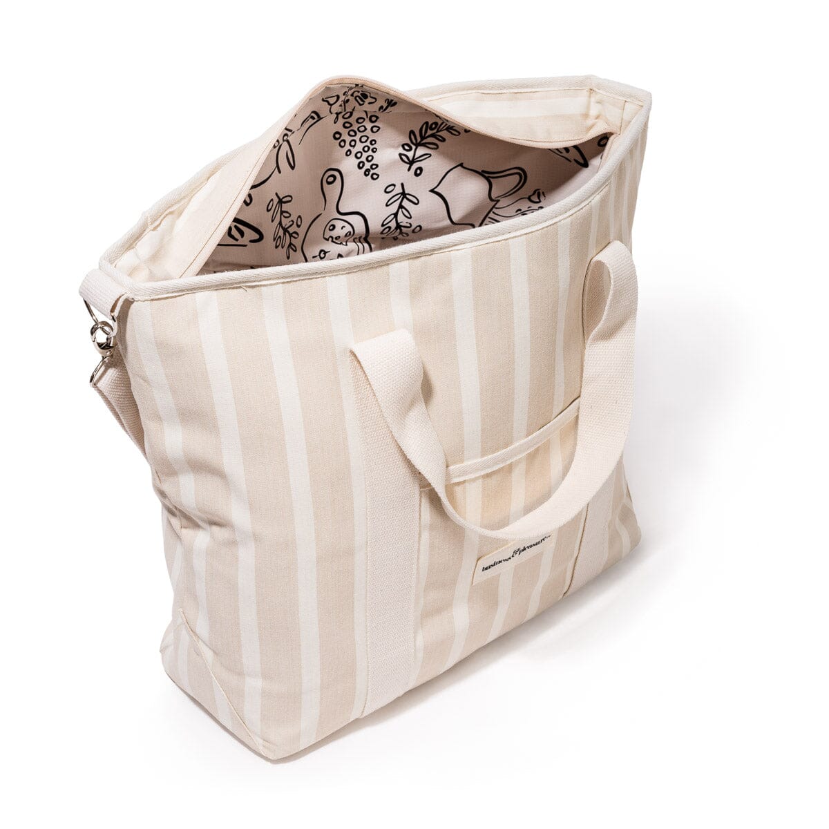 Business & Pleasure Co. The Cooler Tote  Bag - Monaco Natural Stripe