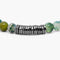Tateossian Classic Discs Bracelet with Moss Agate & Black Rhodium Plated Silver