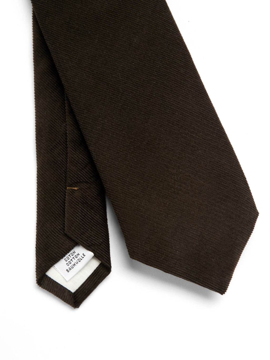 Oliver Spencer Tie Mersey - Cord Brown