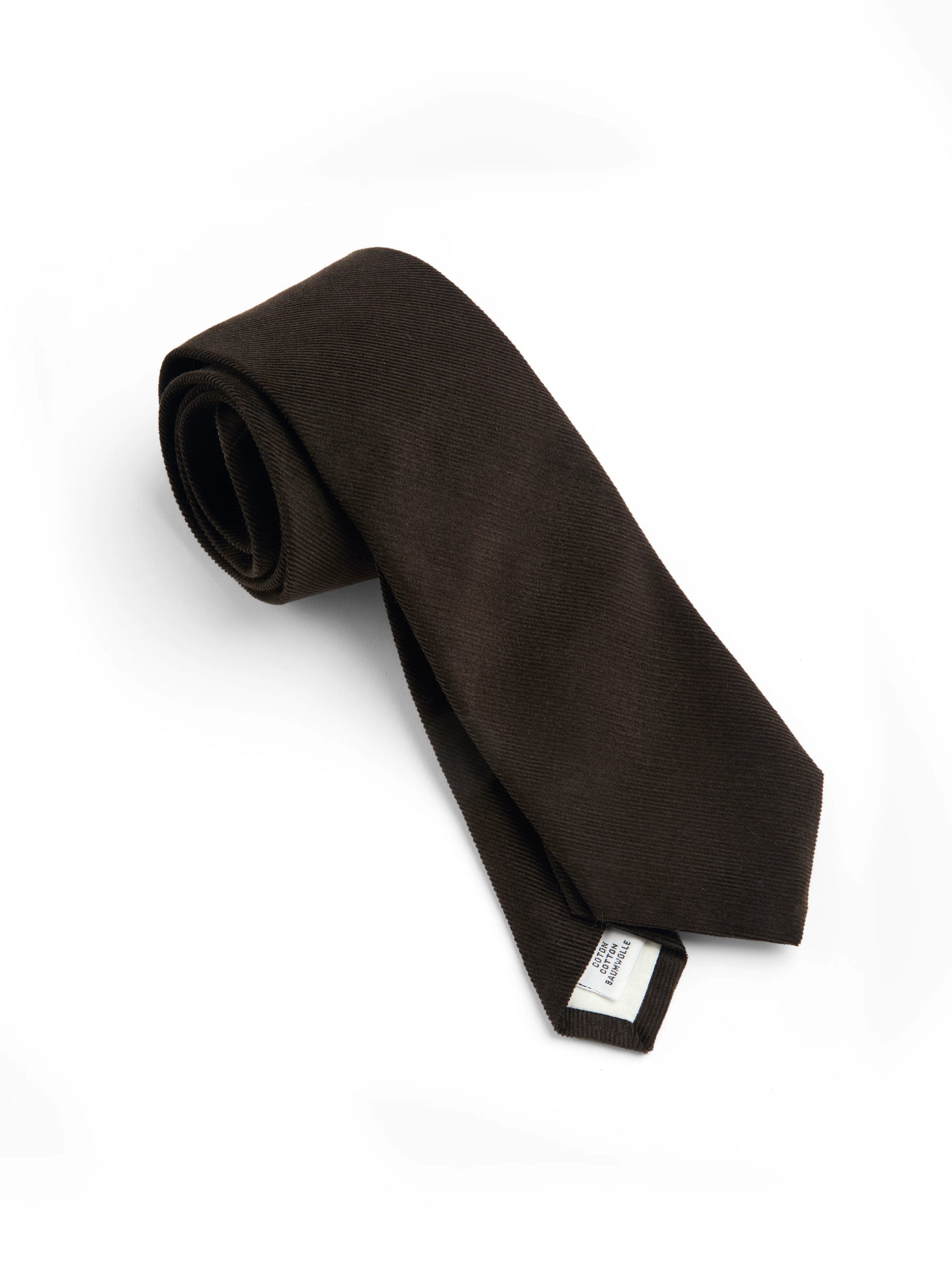 Oliver Spencer Tie Mersey Cord Brown