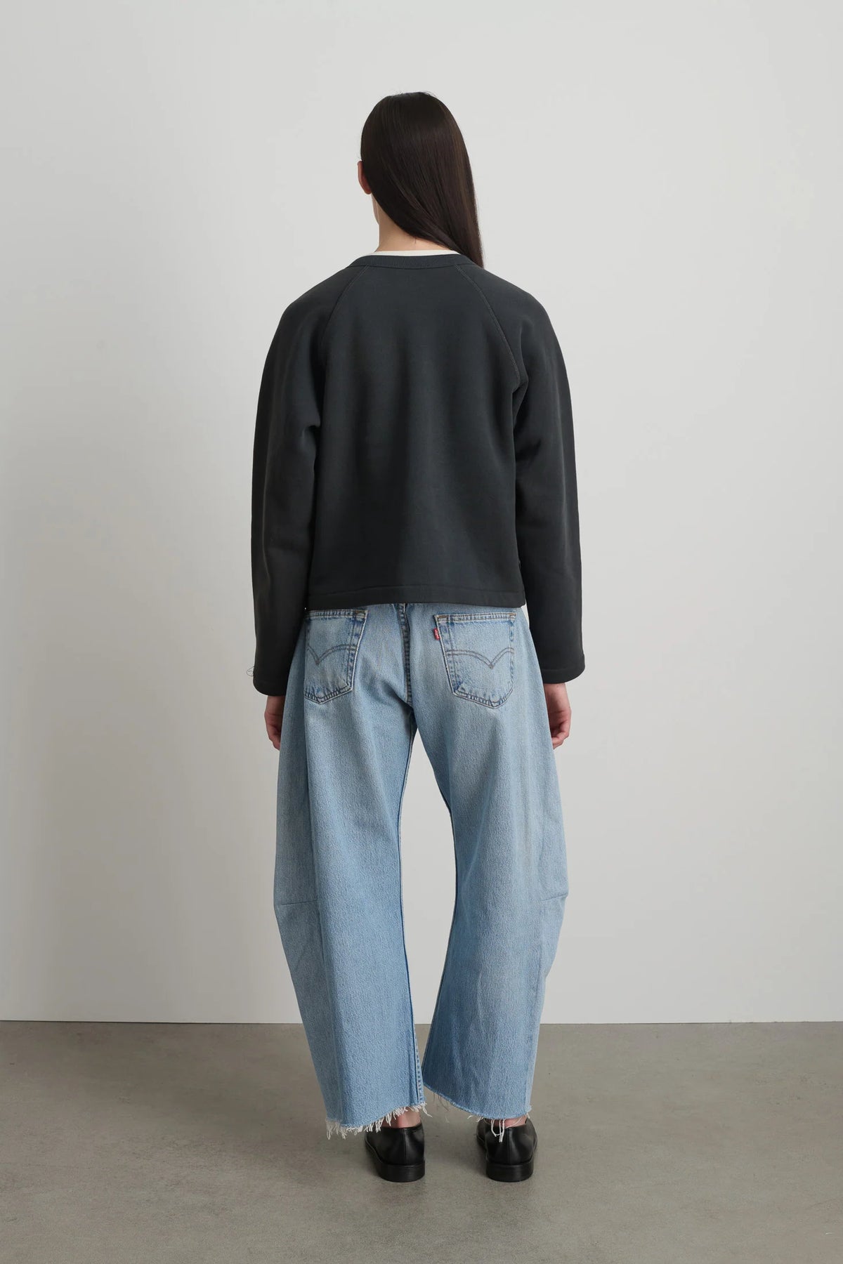 B Sides Snap Cardigan - Vintage Black Overdye