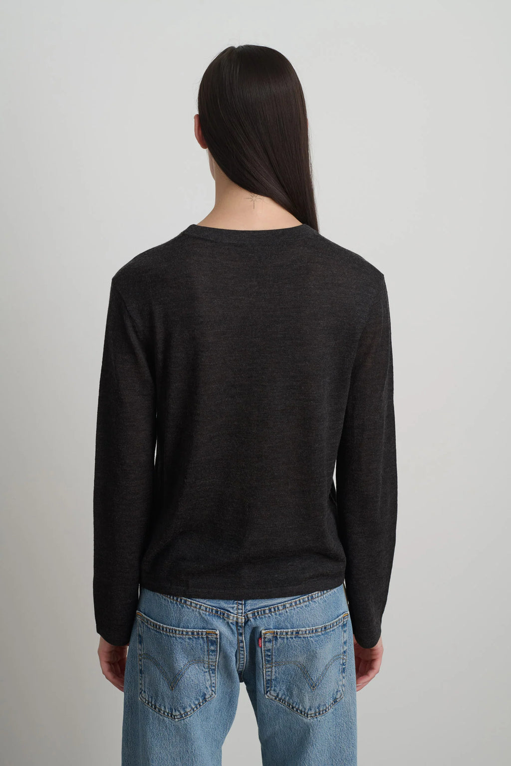 B Sides Classic Crewneck Pullover - Charcoal