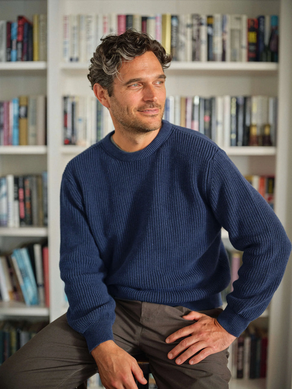 Alex Crane Bay Sweater - Indigo