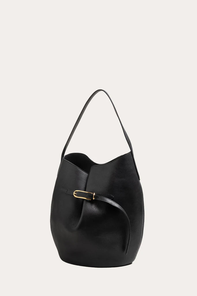 Liffner Belted Bucket Bag Large Black