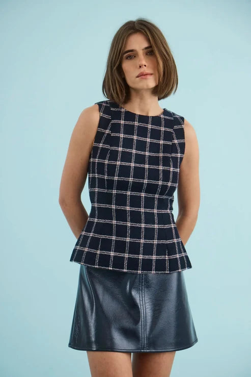 Hunter Bell Bini Top  - St Andrews Check