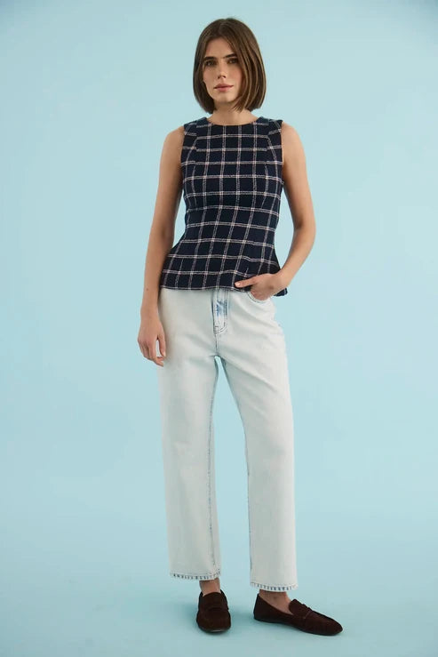 Hunter Bell Bini Top  - St Andrews Check