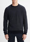 Vince Birdseye Raglan Sweater - Coastal/Medium Heather Grey