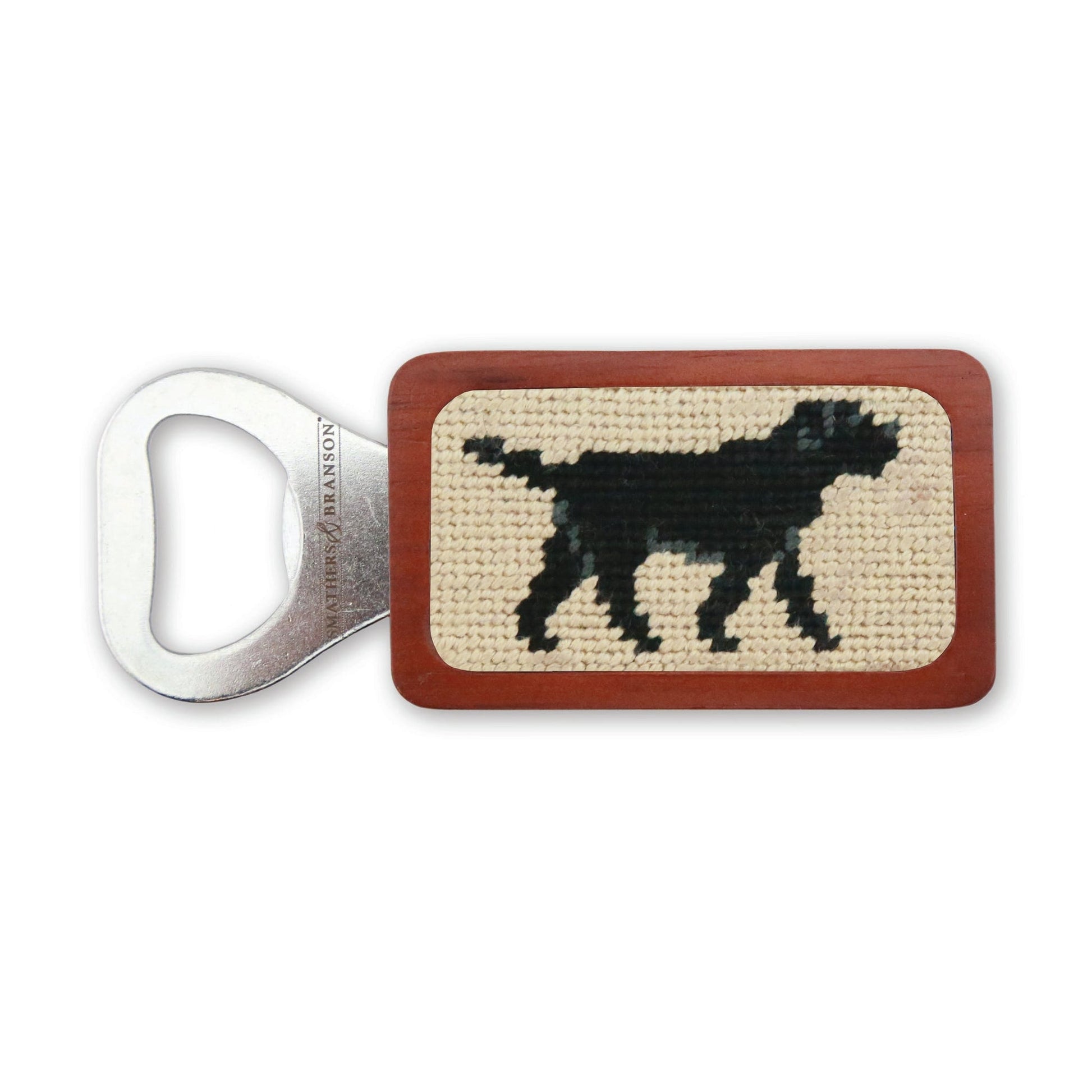 Smathers & Branson Black Lab Walking Bottle Opener - Light Khaki