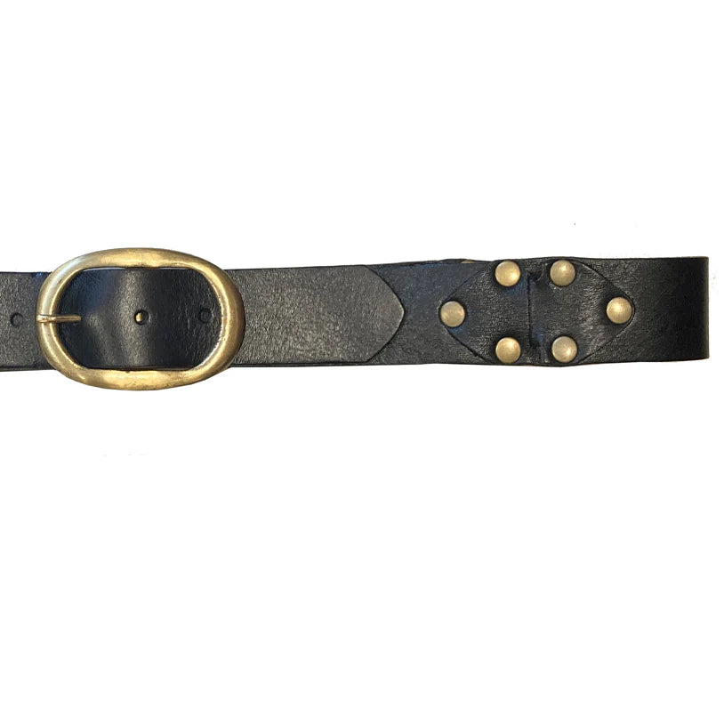 Kim White Interlock Belt - Black