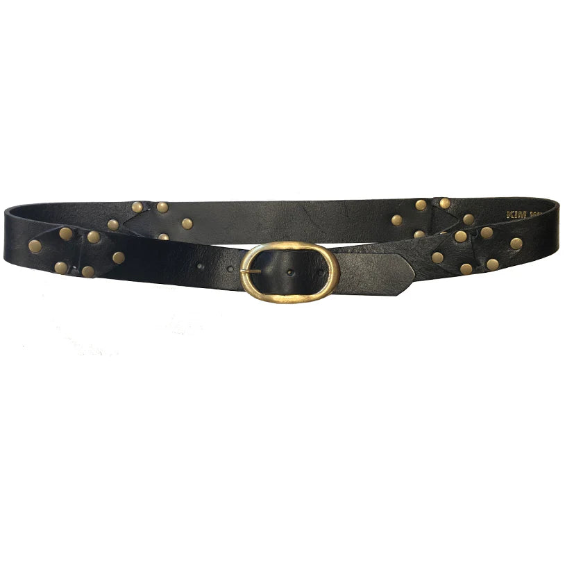 Kim White Interlock Belt - Black
