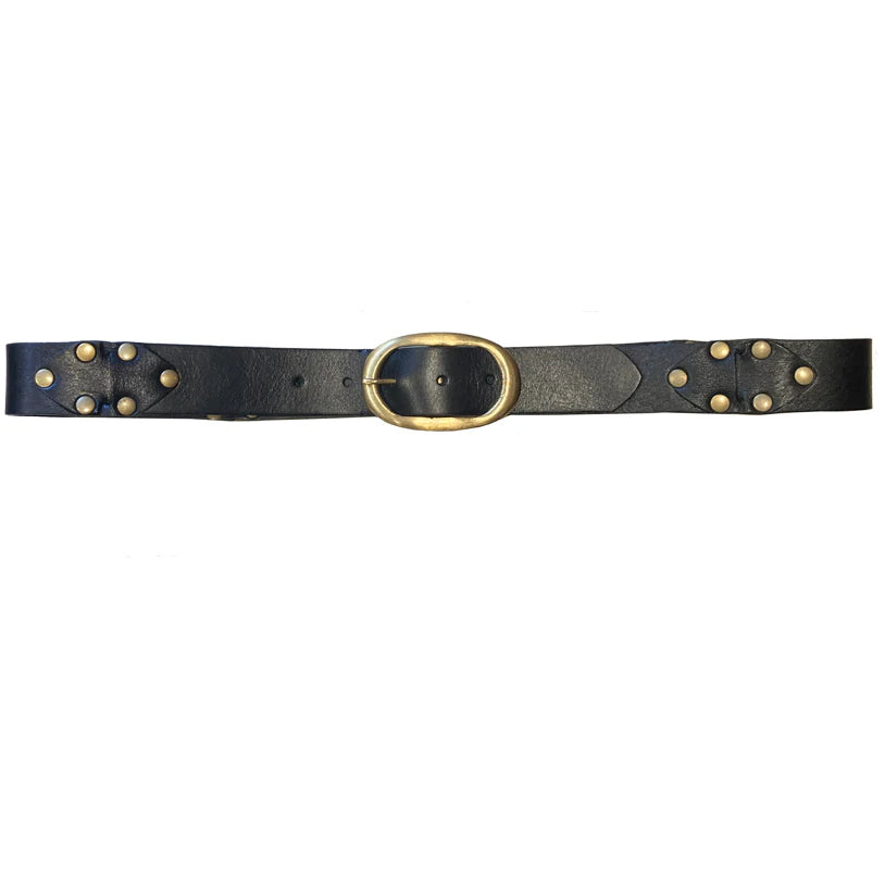 Kim White Interlock Belt - Black