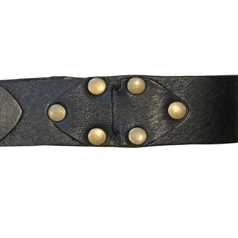 Kim White Interlock Belt - Black