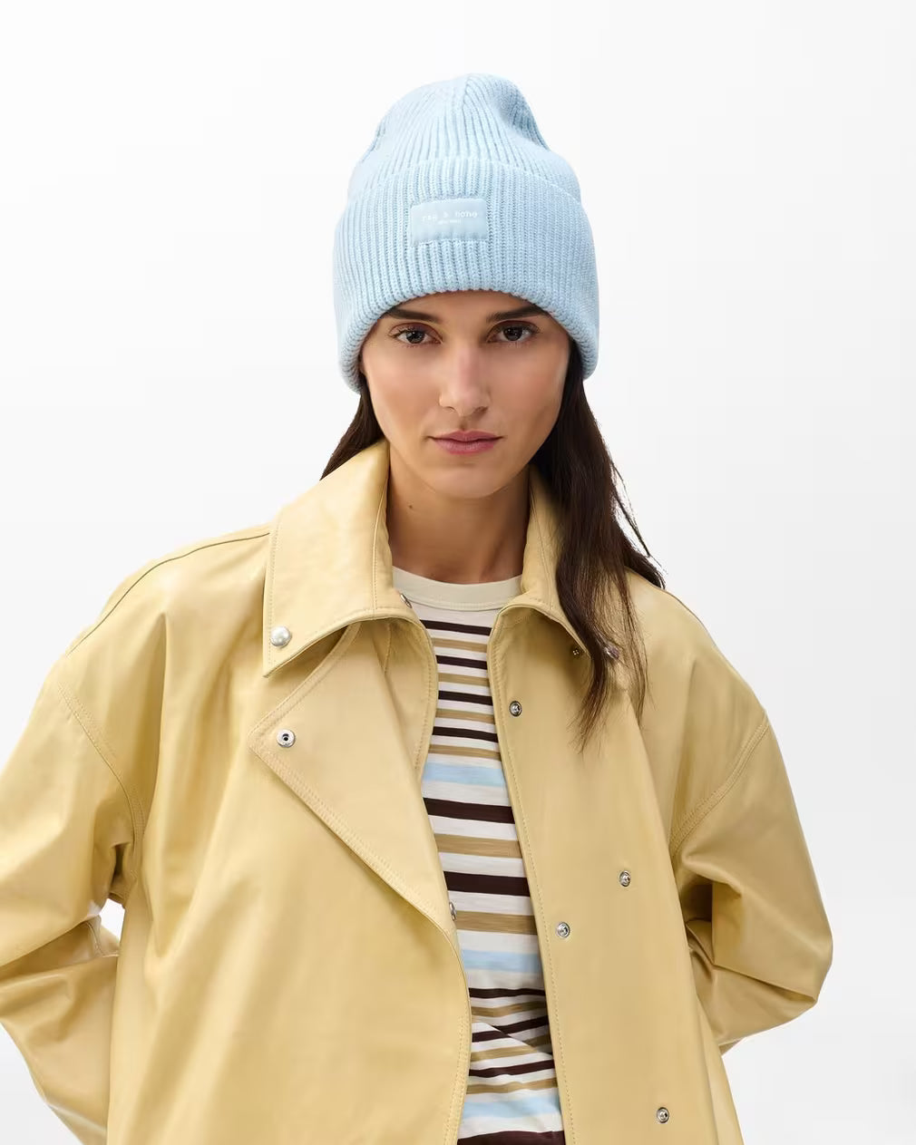 Rag & Bone Blake Beanie - Sky Blue