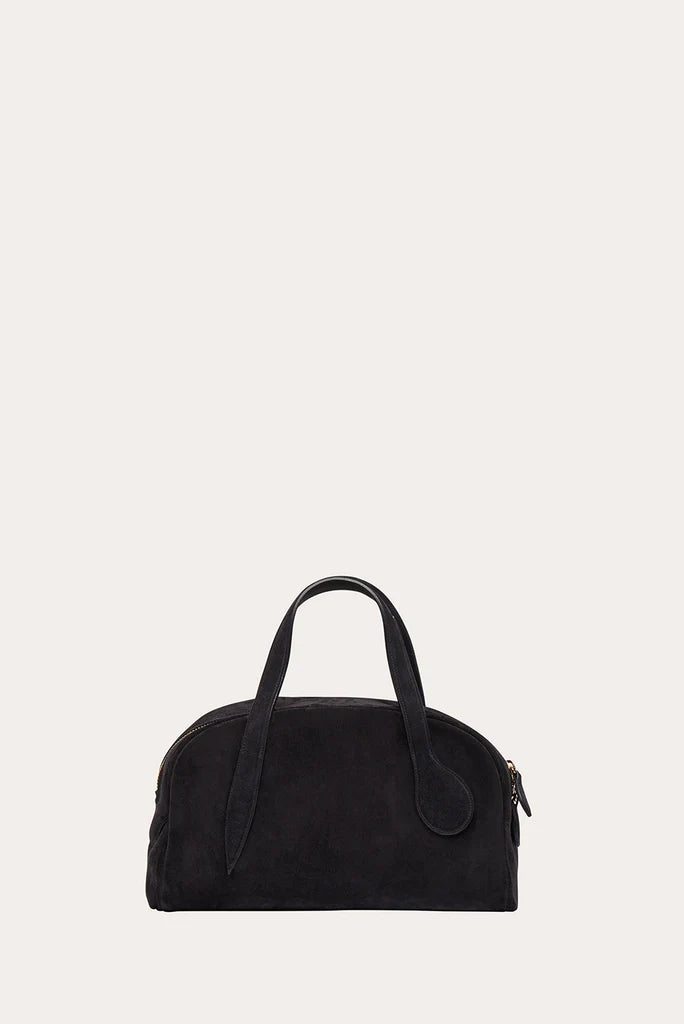 Liffner Bowling Mini Bag Black Suede