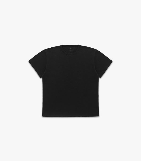 Knickerbocker Box Knit T-Shirt - Black