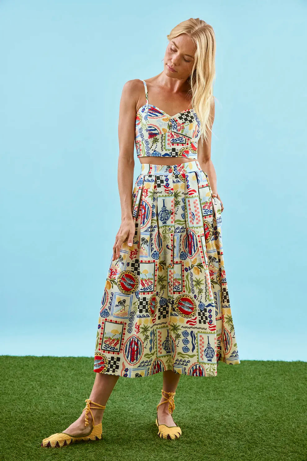 Hunter Bell Eva Skirt - Coastal Conversation