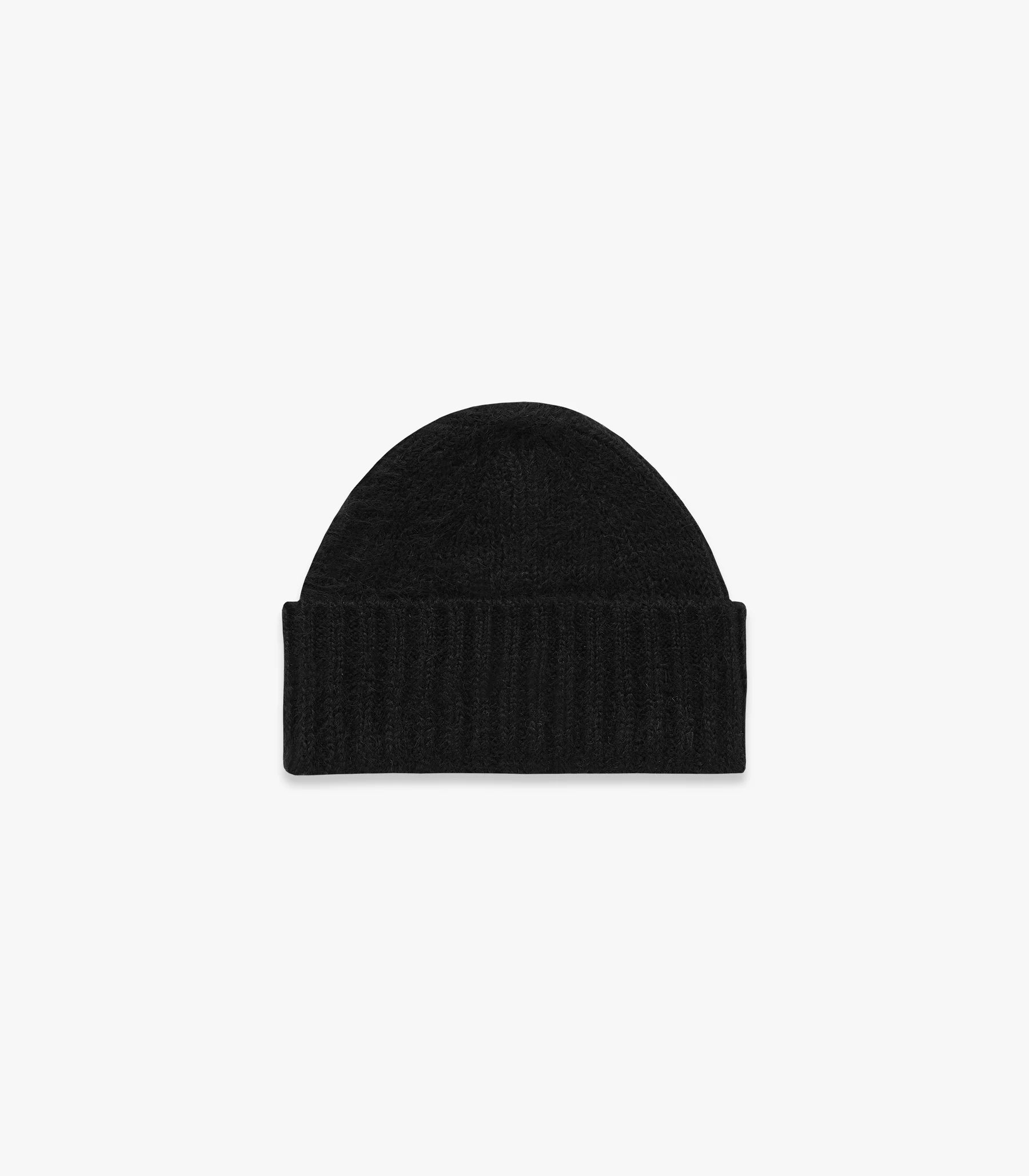 Knickerbocker Bud Alpaca Knit Cap - Black
