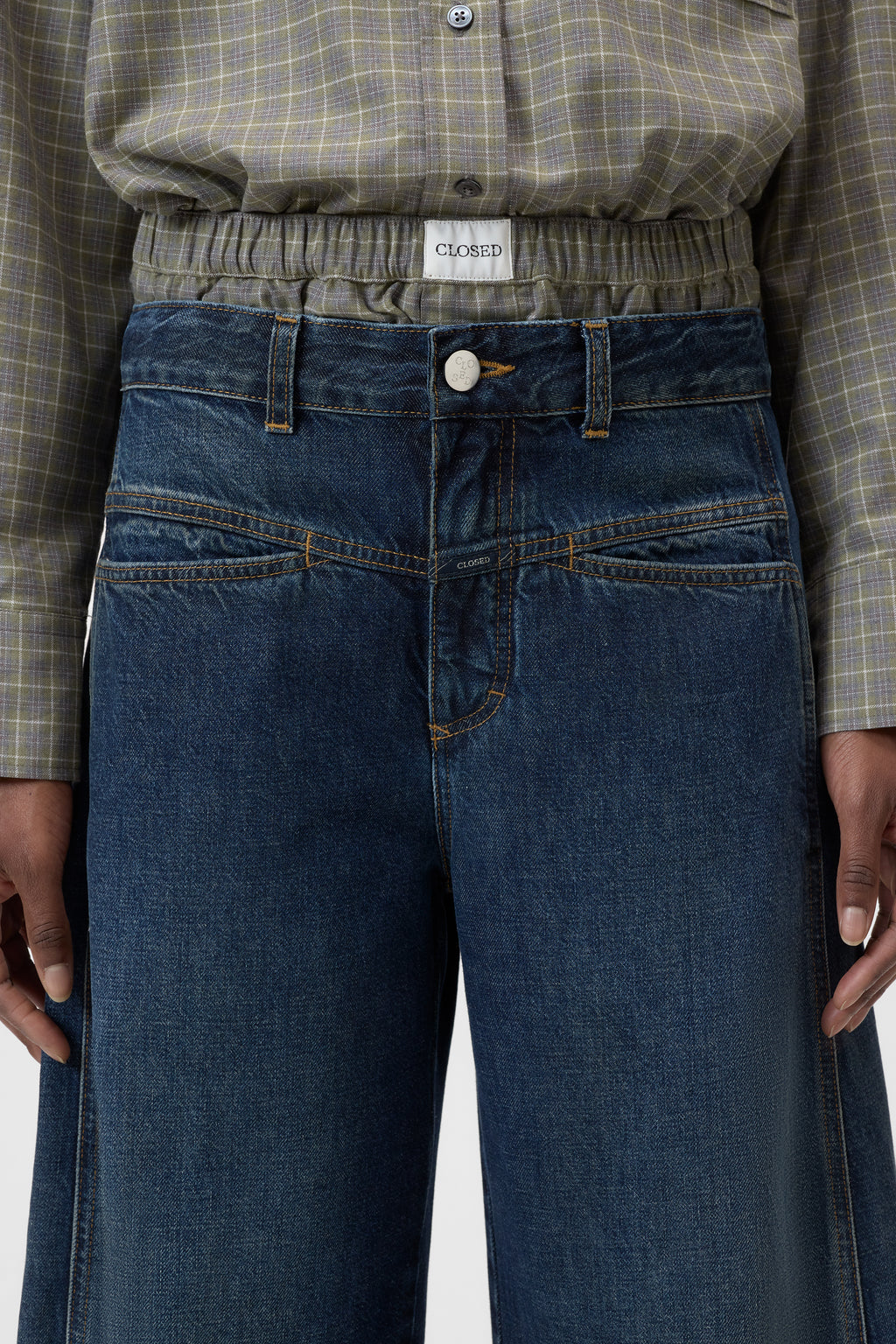 Closed Tori-X Barrel Jeans - Dark Blue