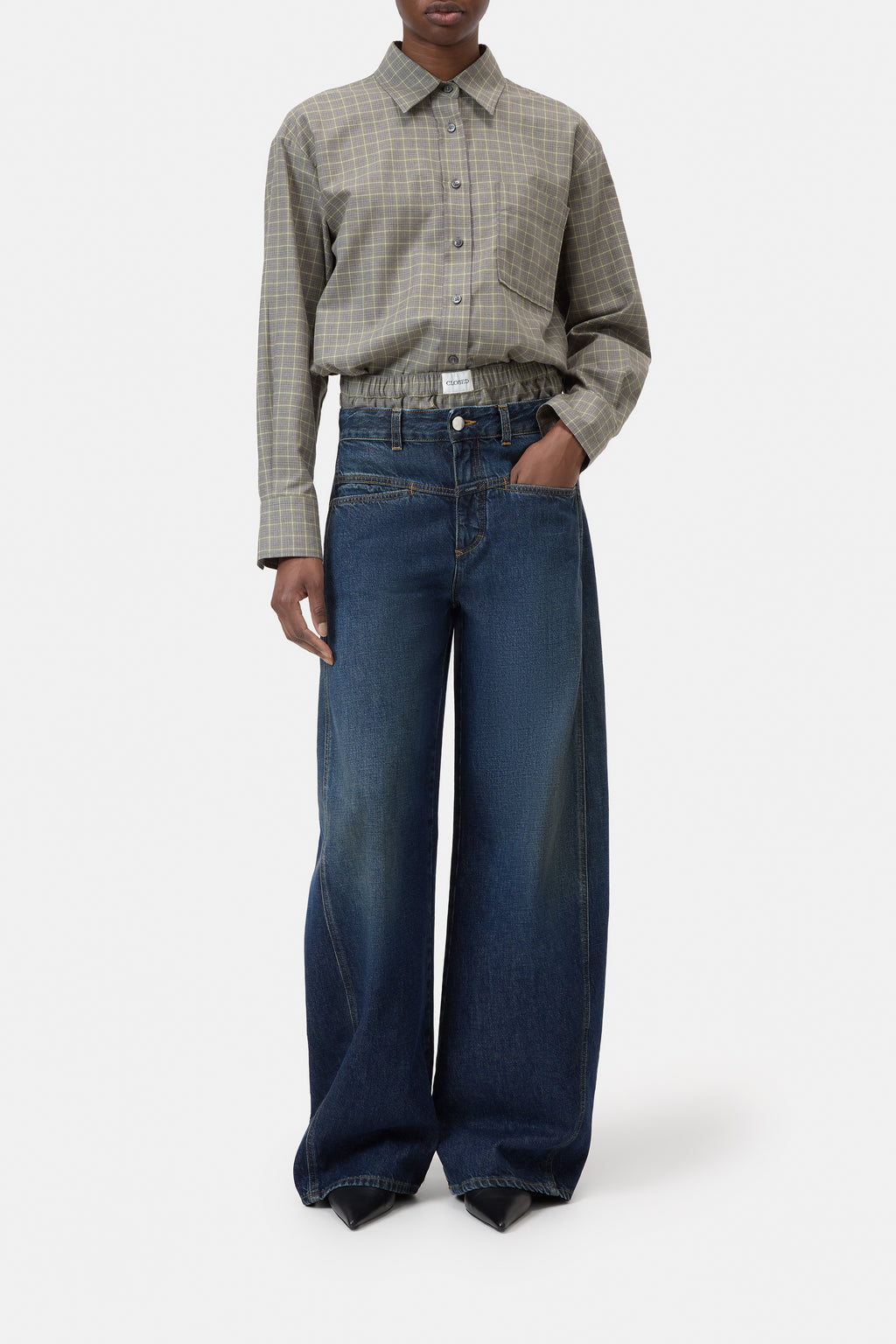 Closed Tori-X Barrel Jeans - Dark Blue