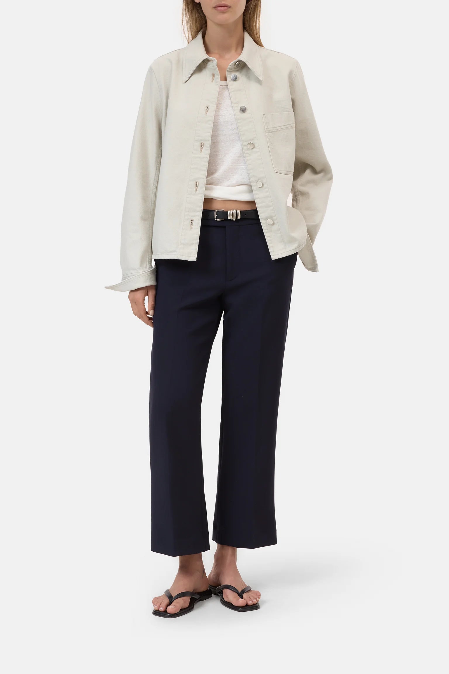 Closed Flared Pants - Fiana - Dark Night