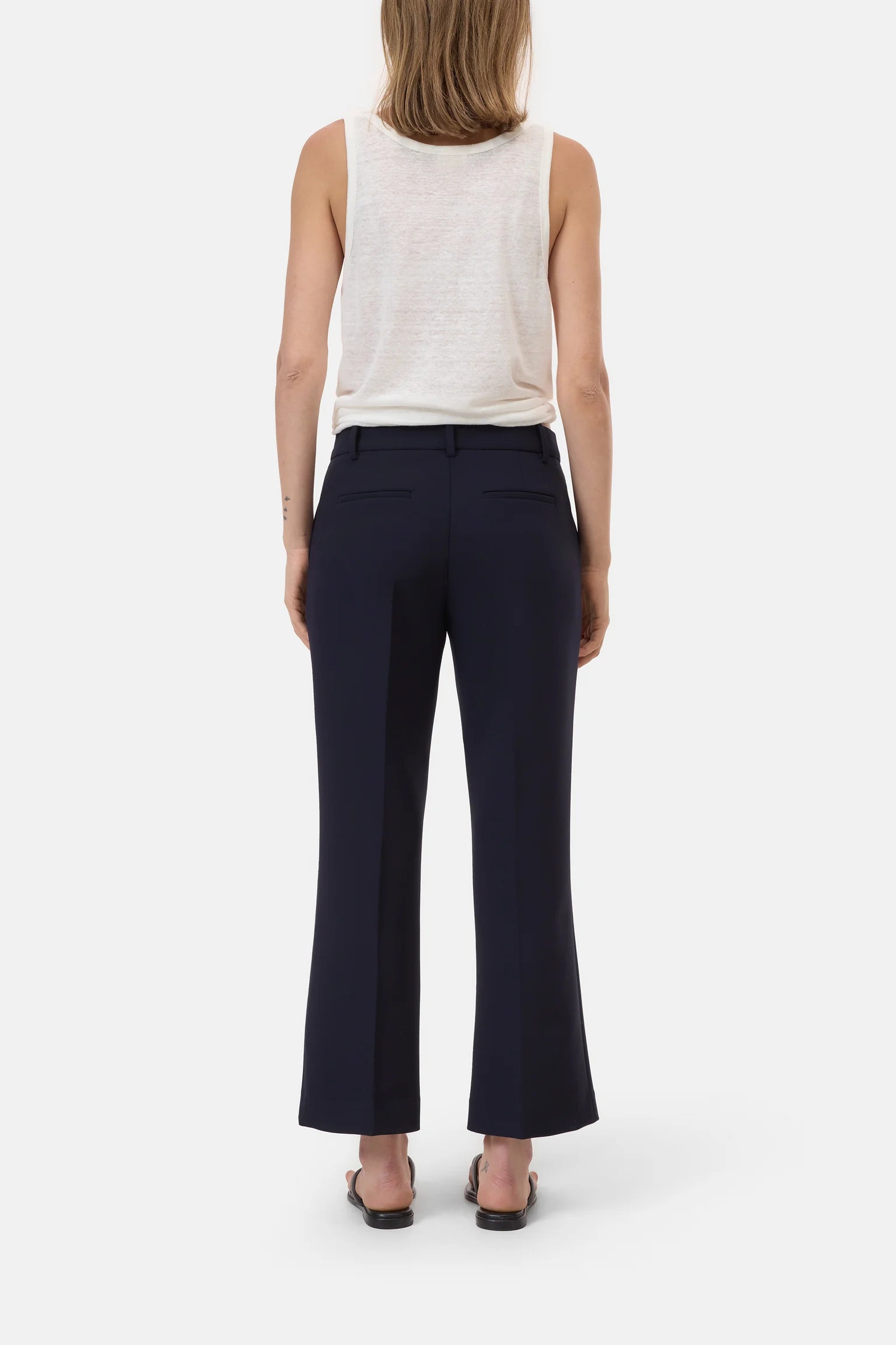 Closed Flared Pants - Fiana - Dark Night