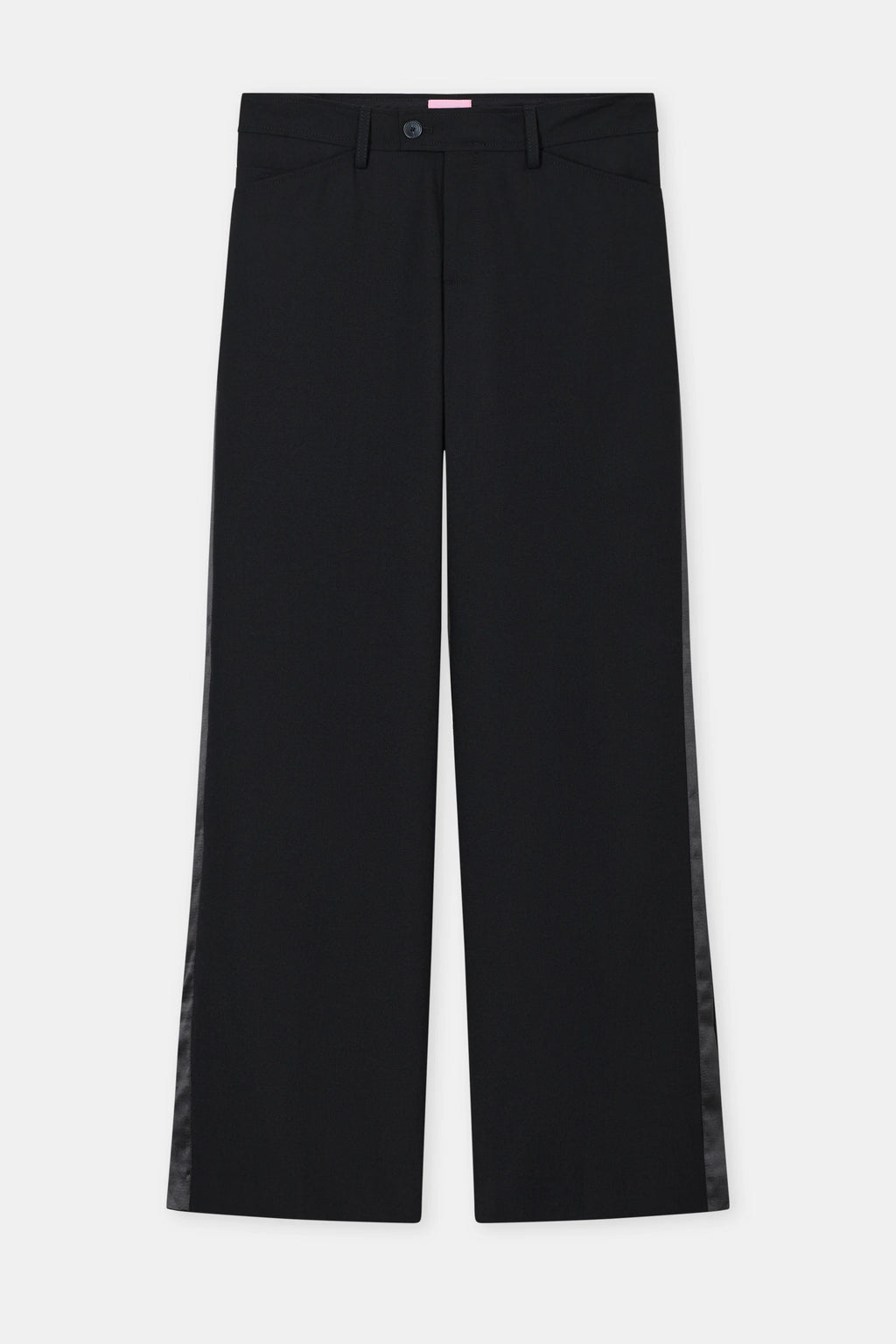 Closed Flared Flye Pants - Black