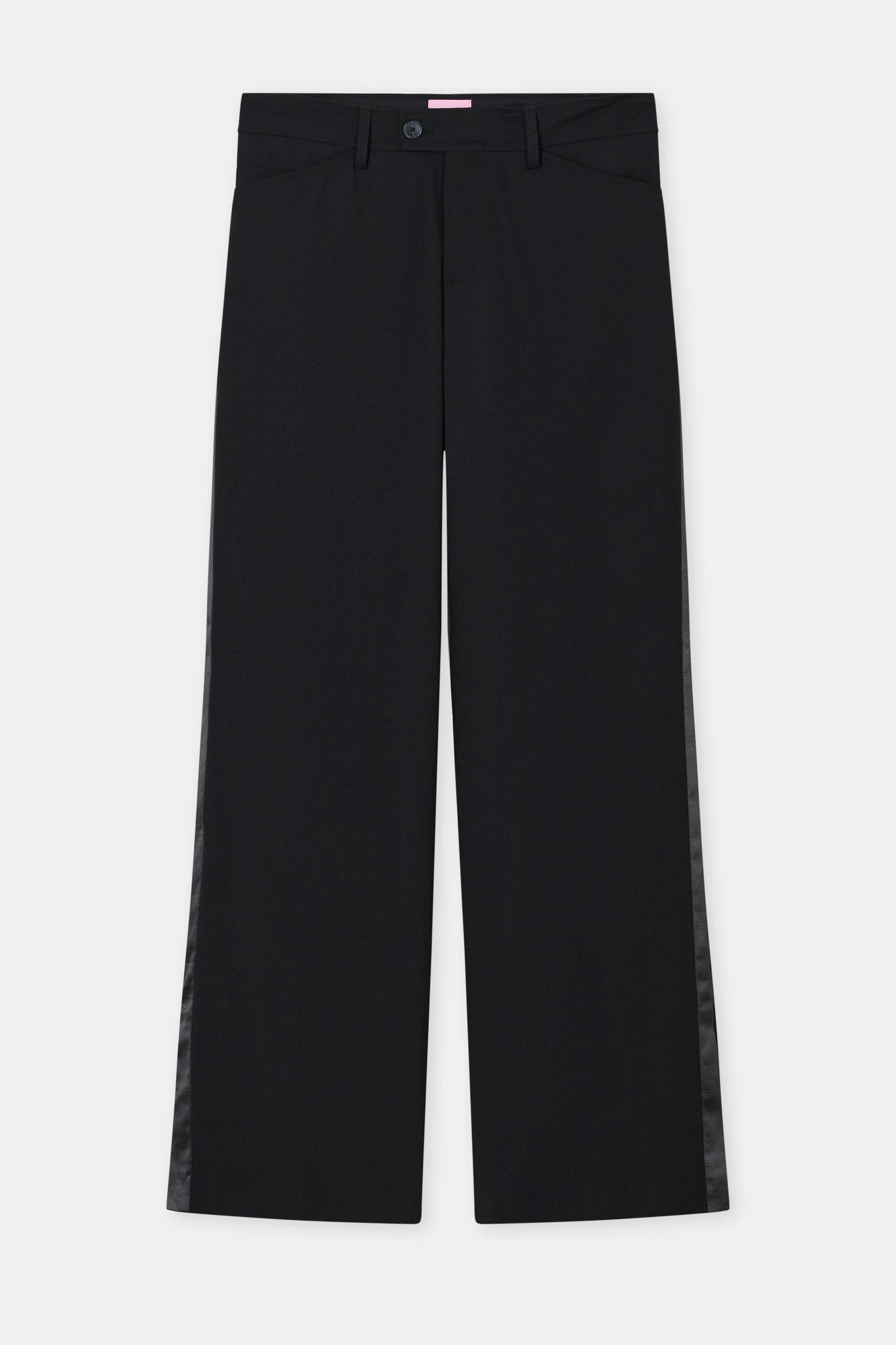 Closed Flared Flye Pants - Black