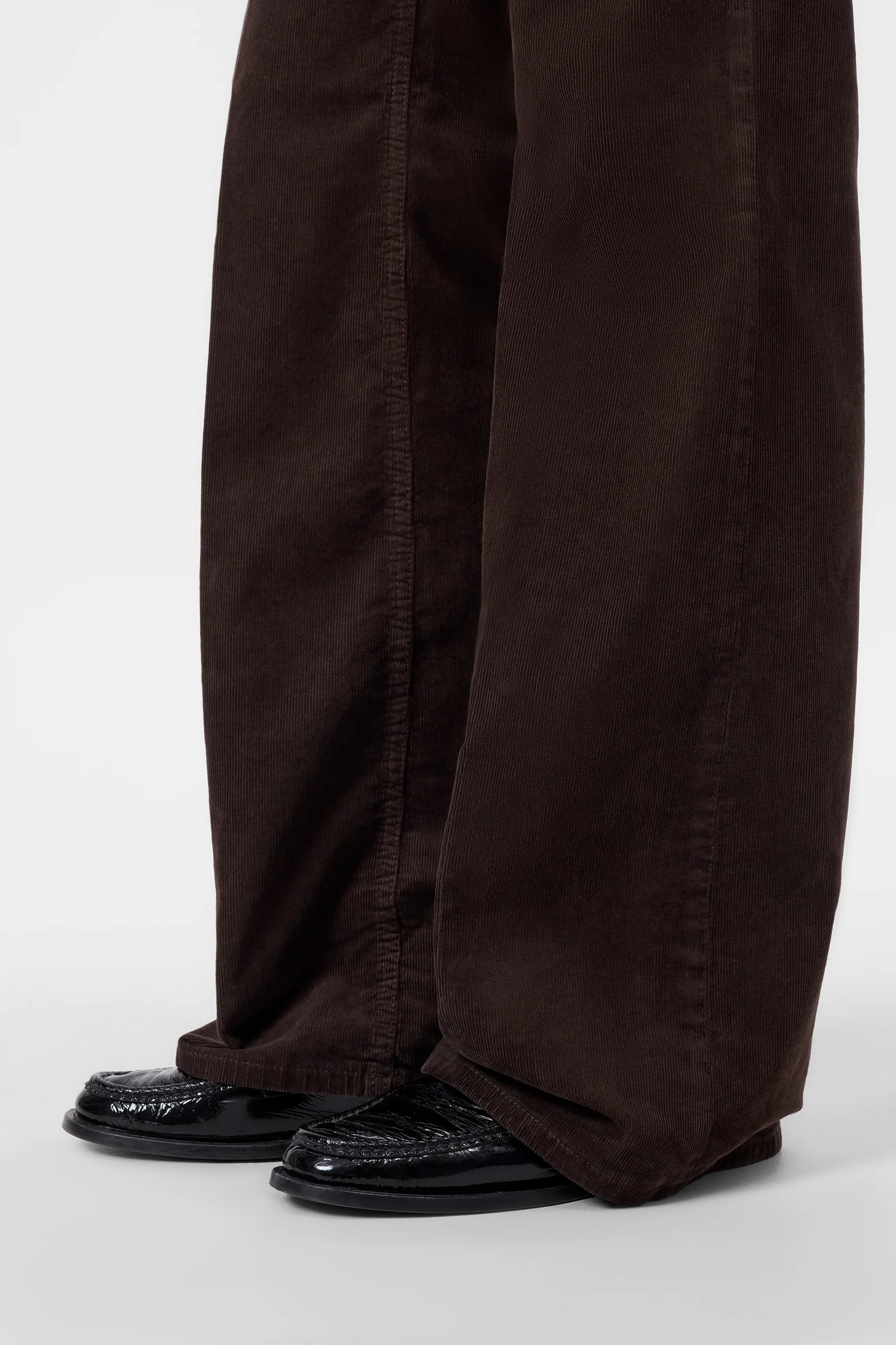 Closed Wide Pants - Gillan - Mahagony Brown