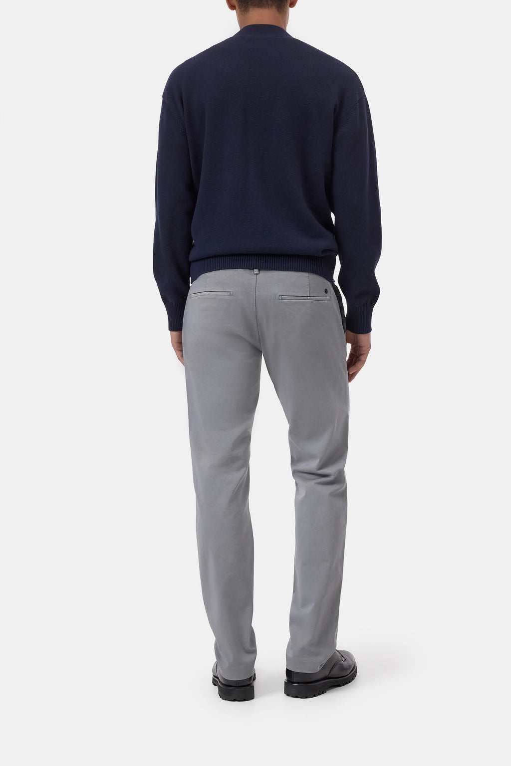 Closed Slim Cotton Pants - Clifton True - Mushroom Grey