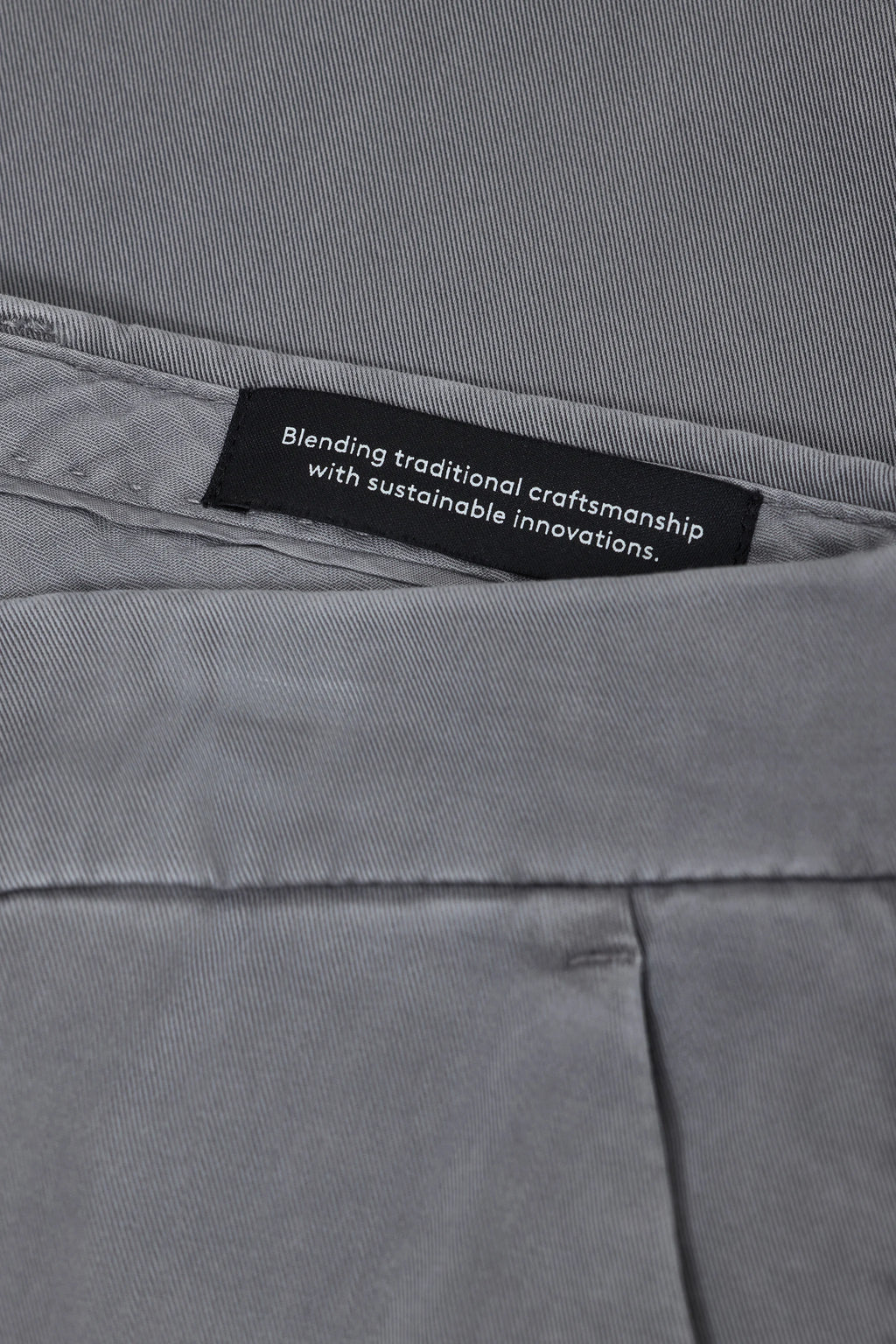 Closed Slim Cotton Pants - Clifton True - Mushroom Grey