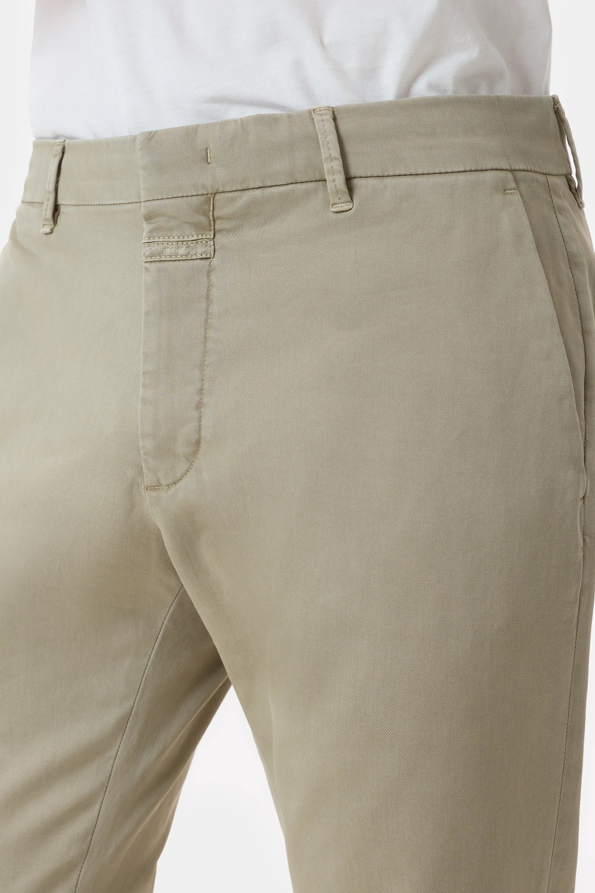 Closed Slim Cotton Pants - Clifton True - Bayleaf Beige