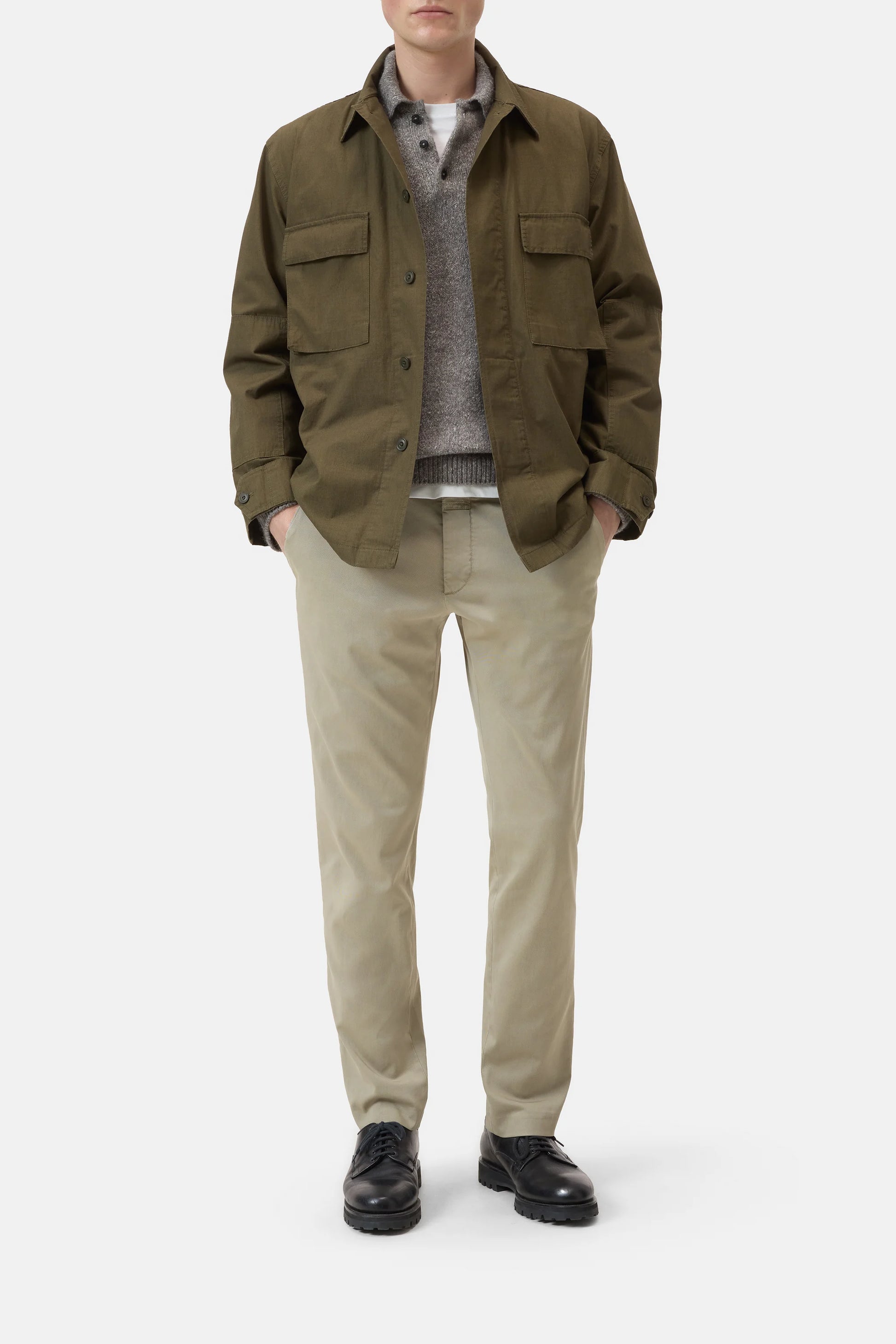 Closed Slim Cotton Pants - Clifton True - Bayleaf Beige