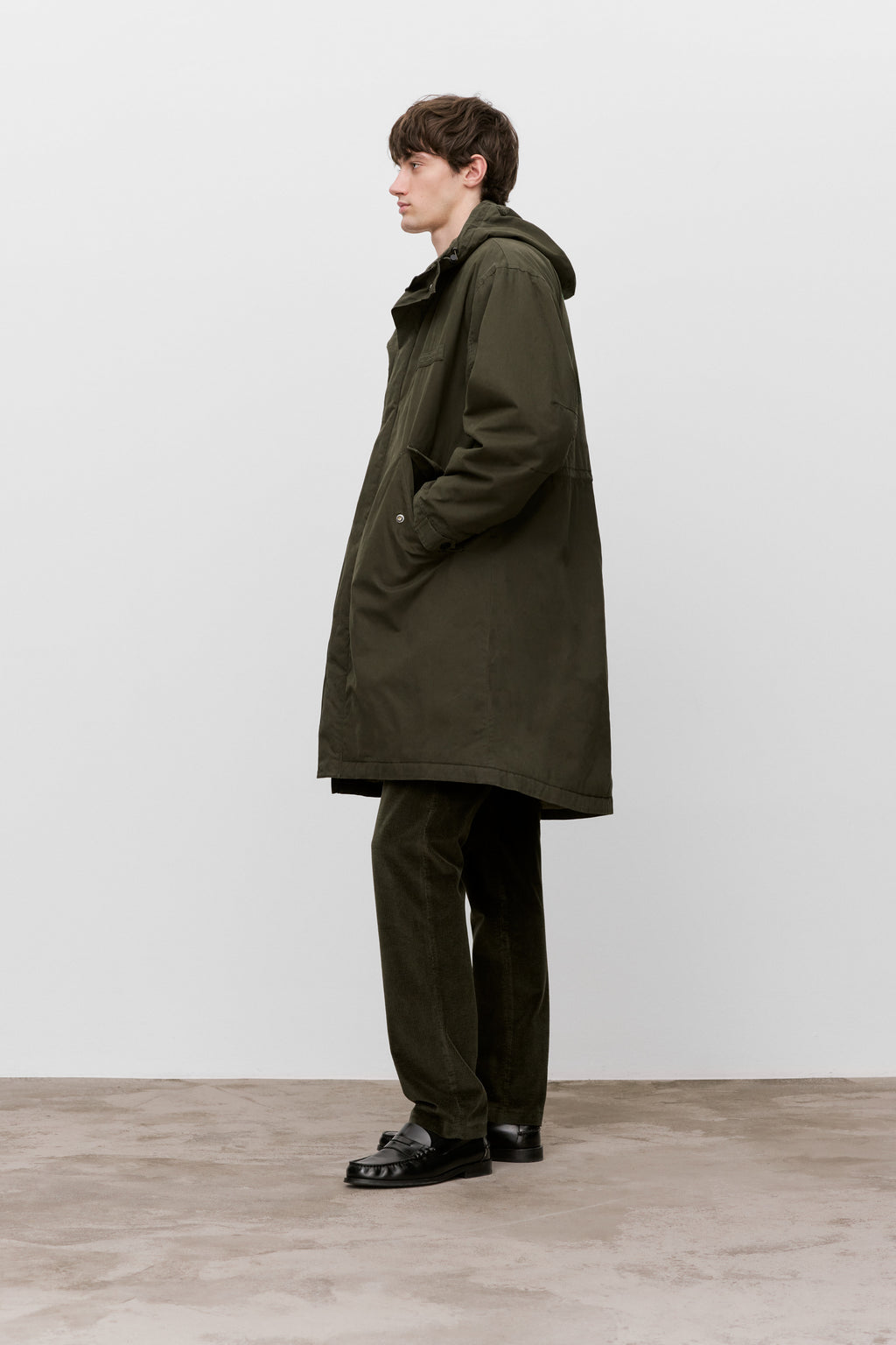 Closed Slim Corduroy Pants - Clifton True - Dark Olive Green