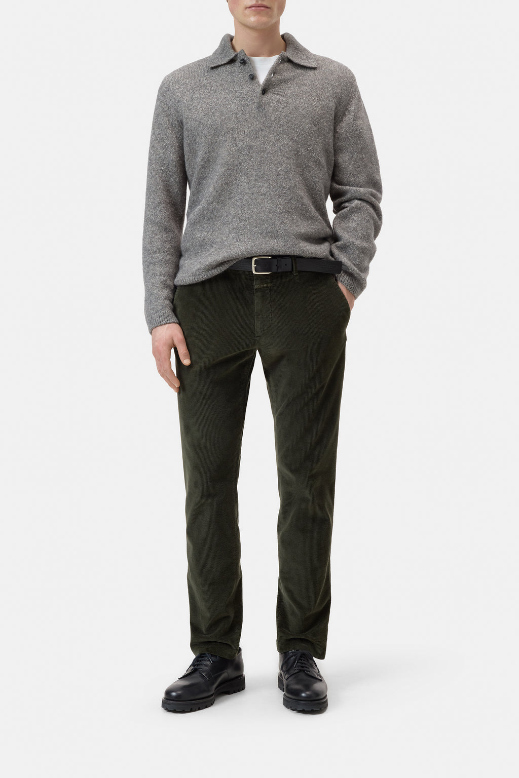 Closed Slim Corduroy Pants - Clifton True - Dark Olive Green