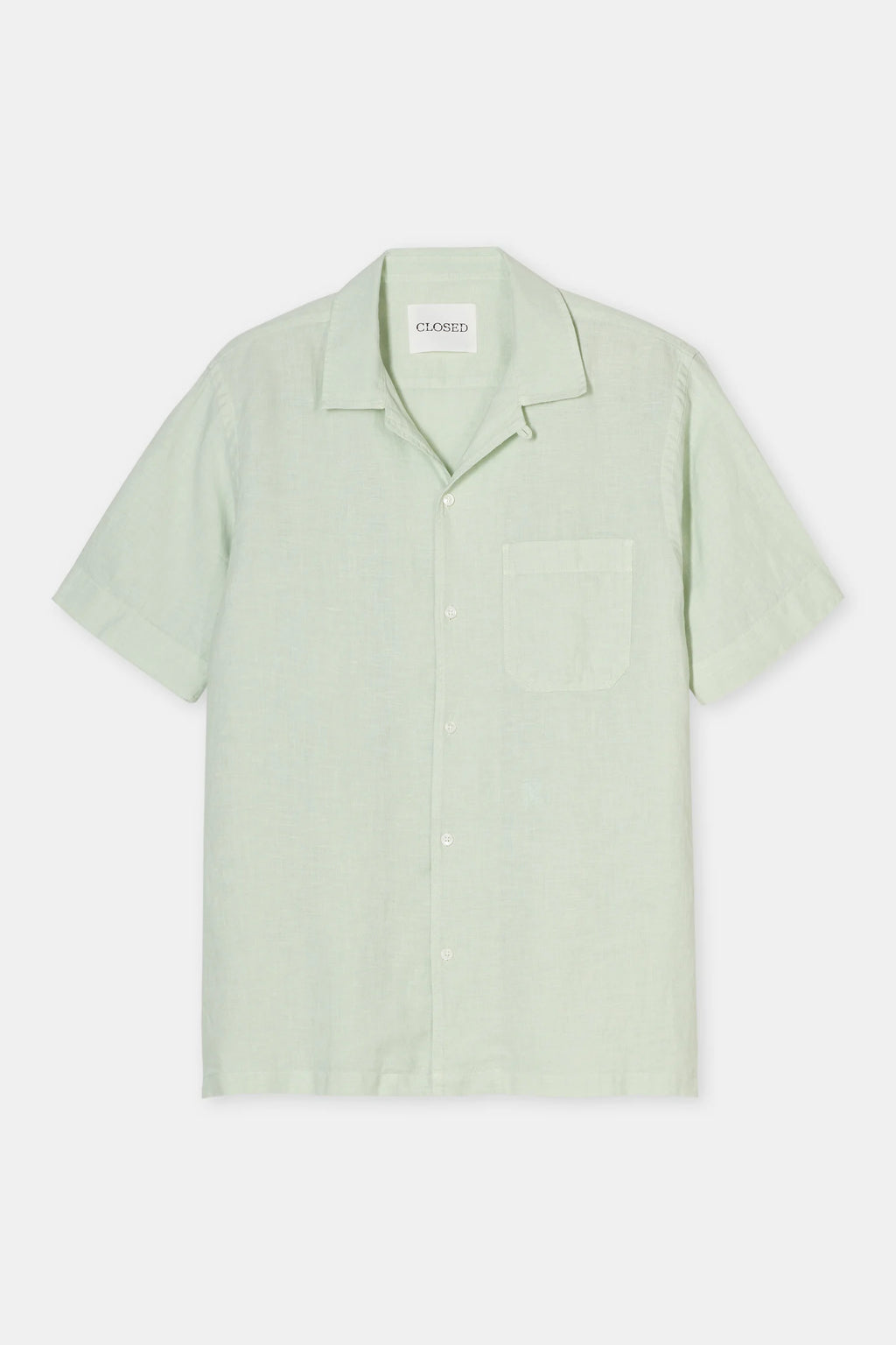Closed Linen Shirt - Bud Green