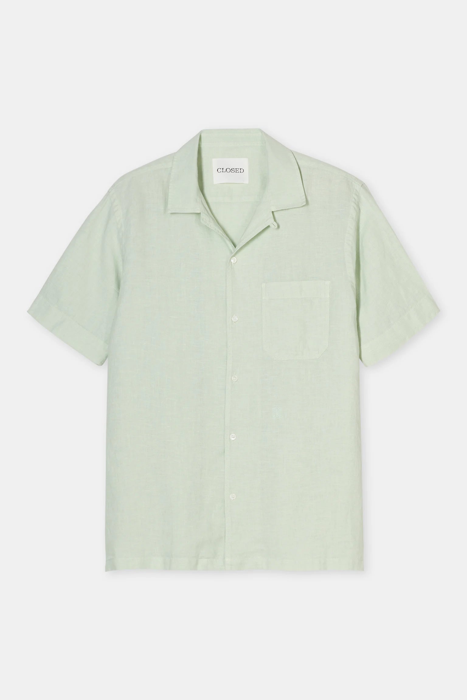 Closed Linen Shirt - Bud Green