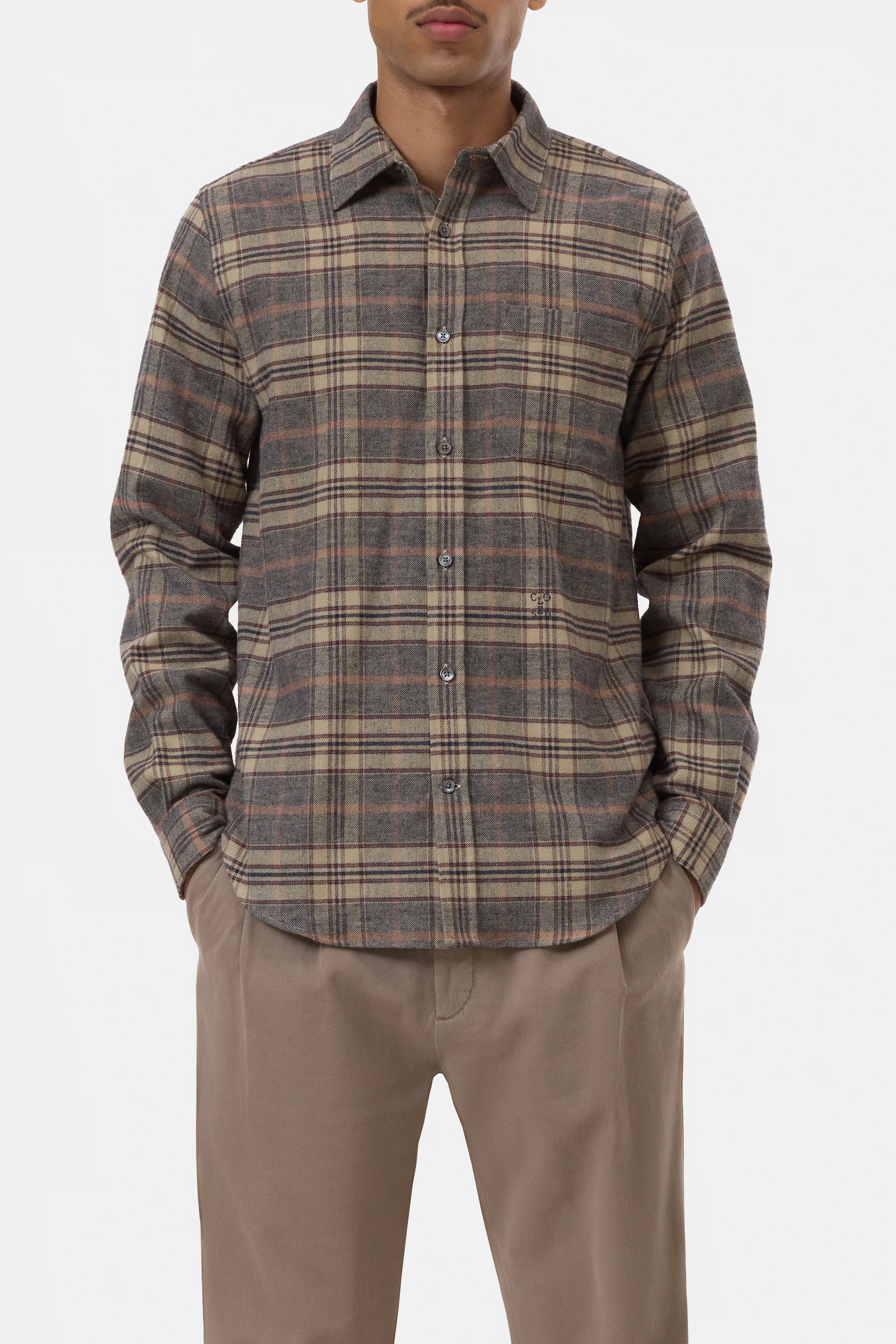 Closed BASIC Shirt- ROCK BEIGE XL Closed BASIC Shirt- ROCK BEIGE XL