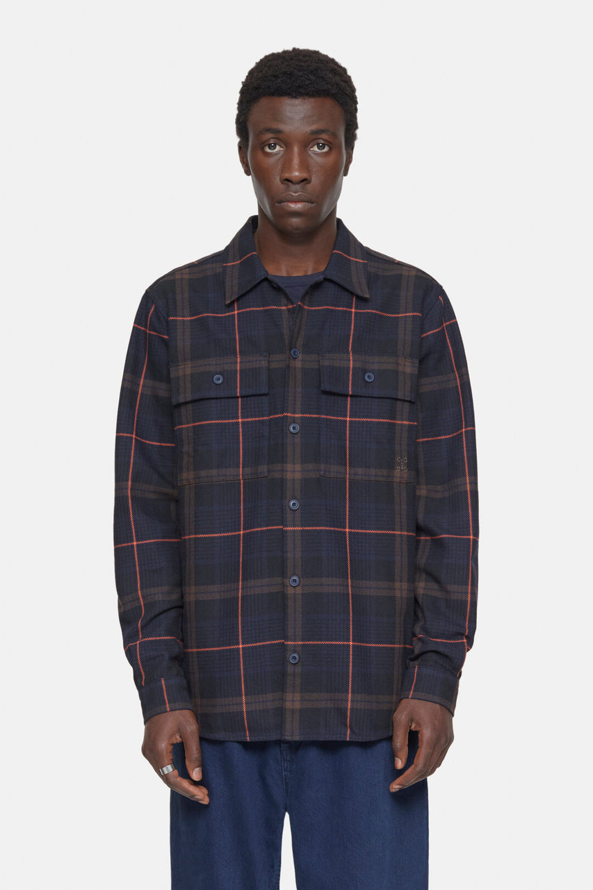 Closed Utility Shirt  - Ember Red