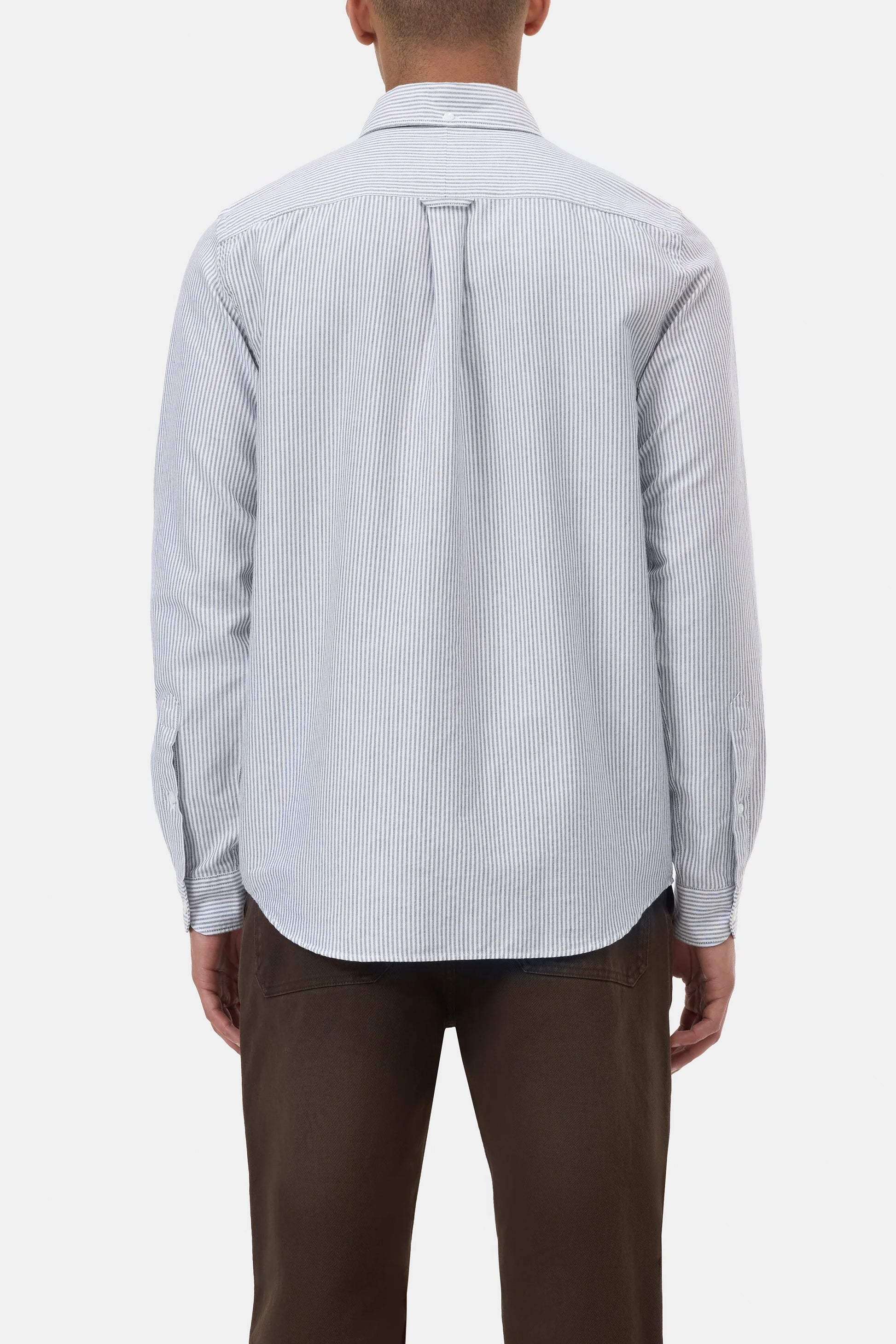 Closed Button-Down - Dark Night Stripe