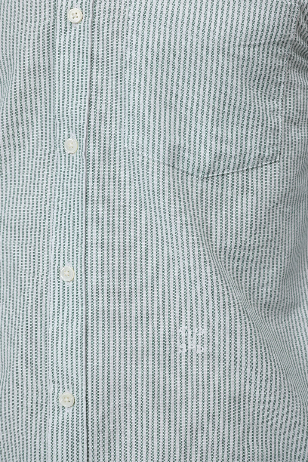 Closed Striped Button-Down Shirt - Dark Olive