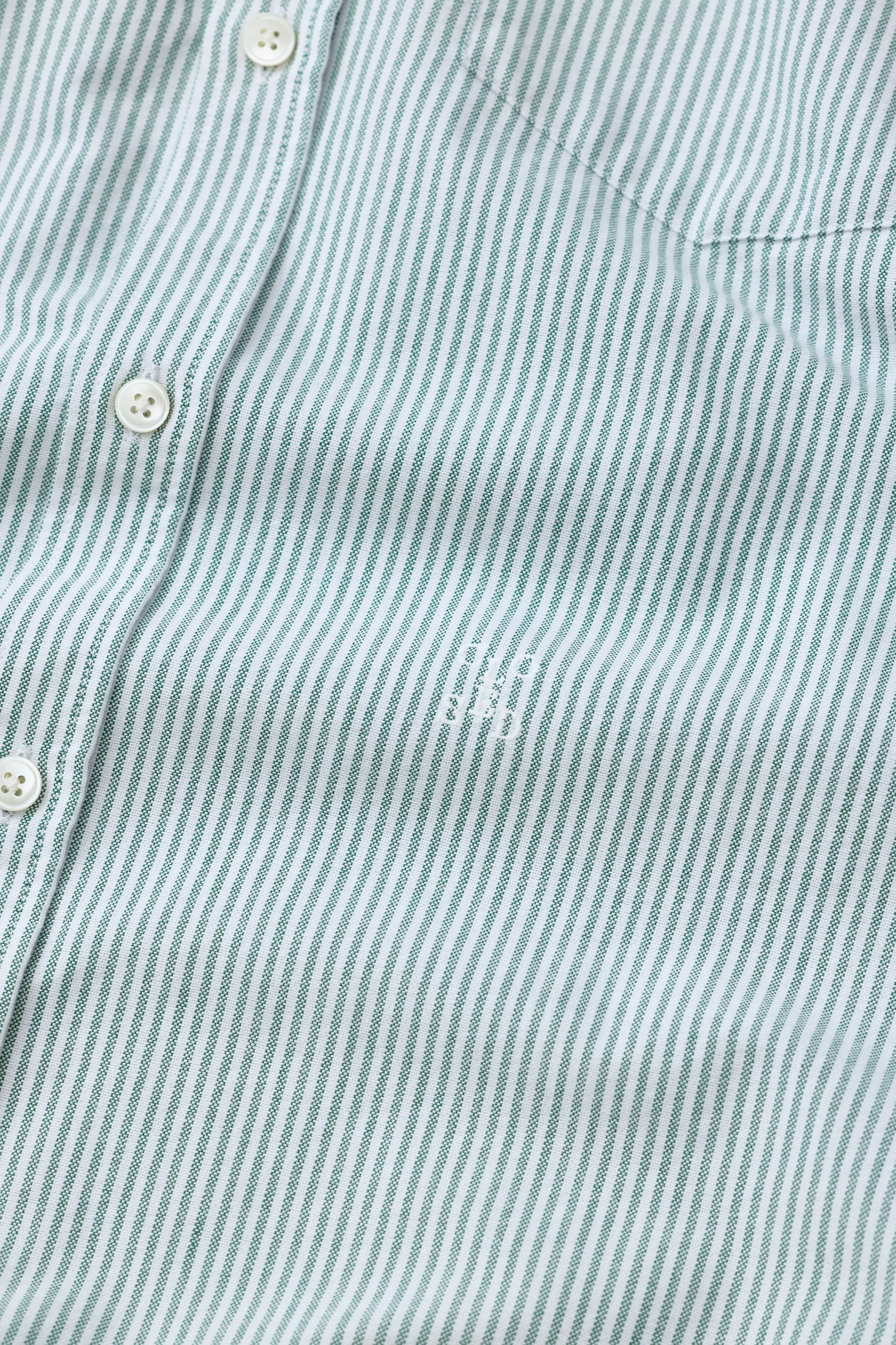 Closed Striped Button-Down Shirt - Dark Olive