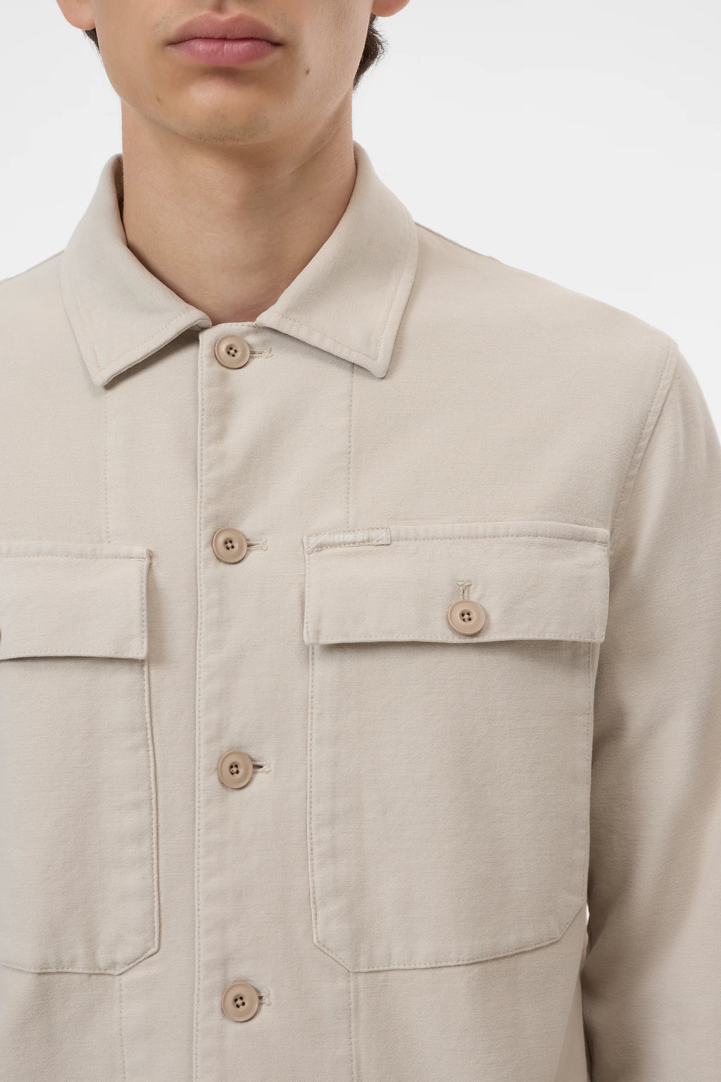 Closed Baumwoll-Overshirt- Silt Grey