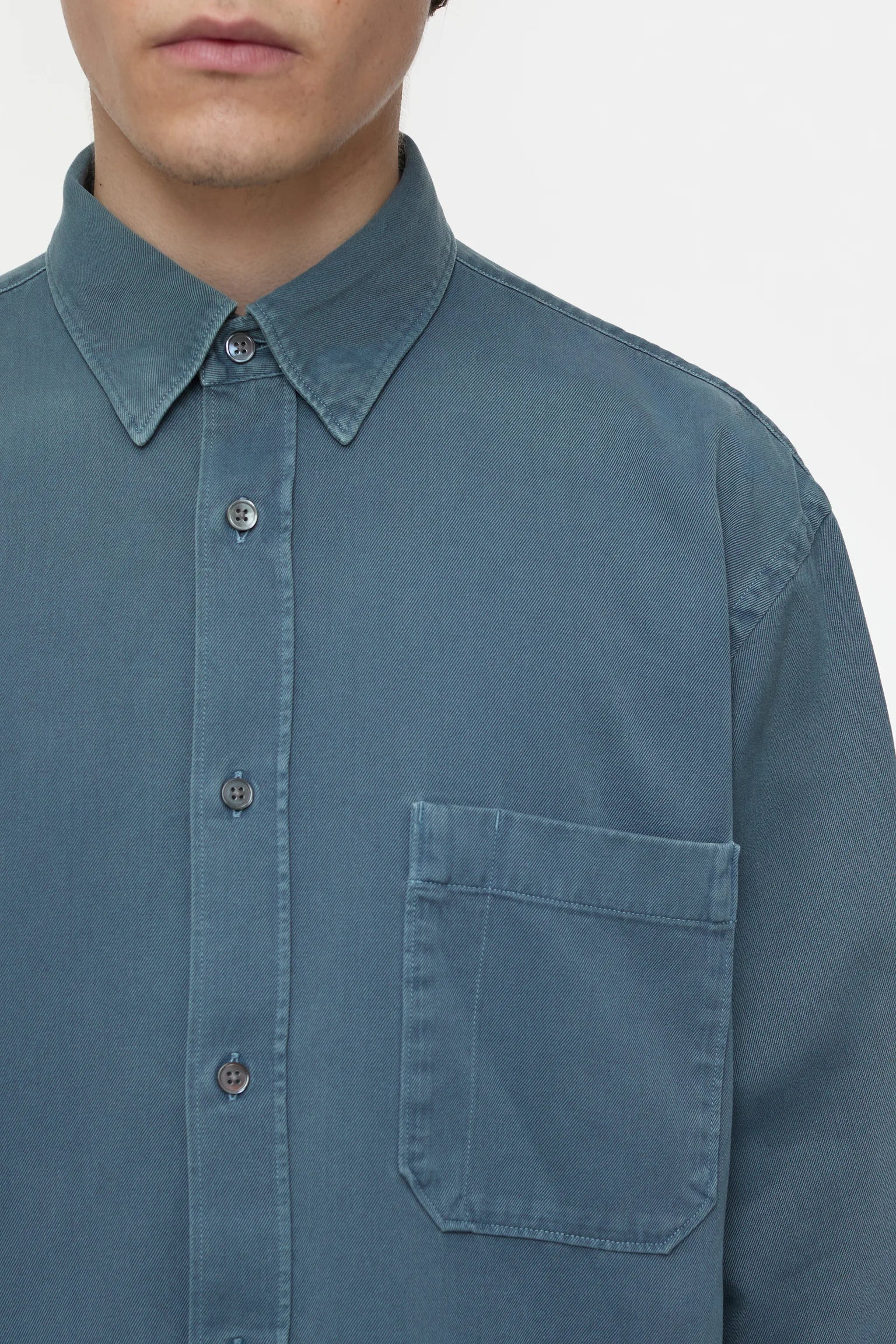 Closed Shirt - Graphite Blue
